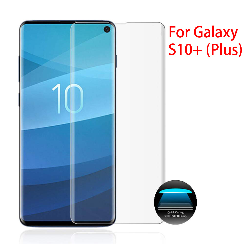 Galaxy S10+ (Plus) UV Tempered Glass Full Glue Screen Protector (Clear)